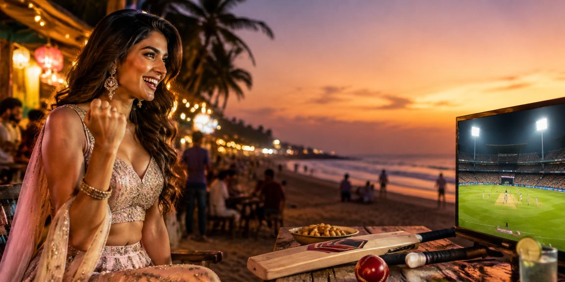 Goa beachside sports betting with Bollywood influence