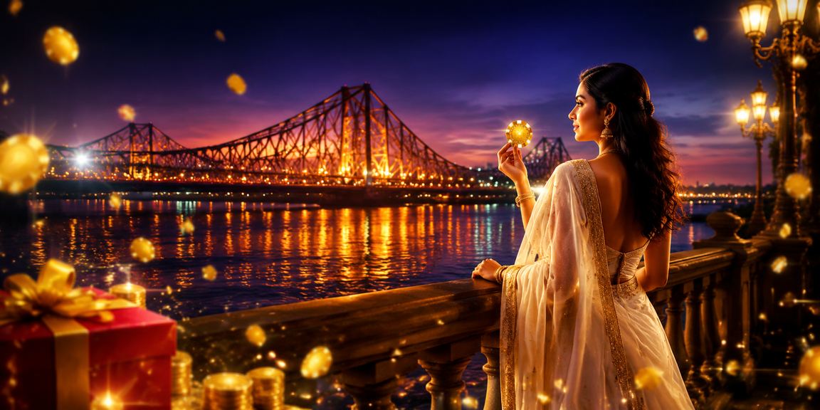 Kolkata Howrah Bridge with bonus cashback offer
